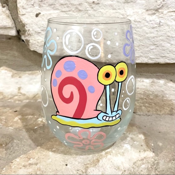 Spongebob Wine Glass Set, Spongebob, Wine Glass - Picture 2 of 3